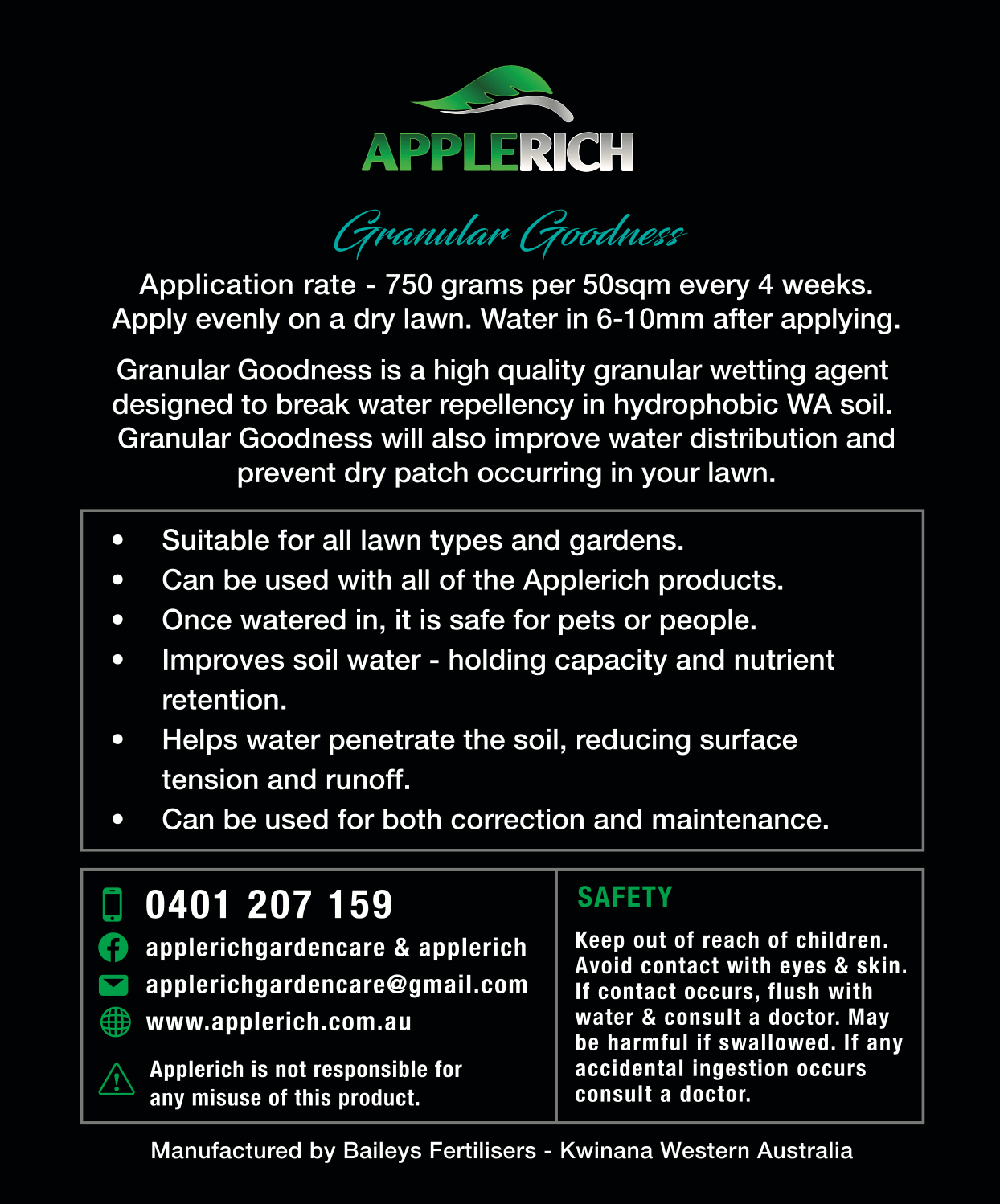 Applerich Granular Goodness - Wetting Agent